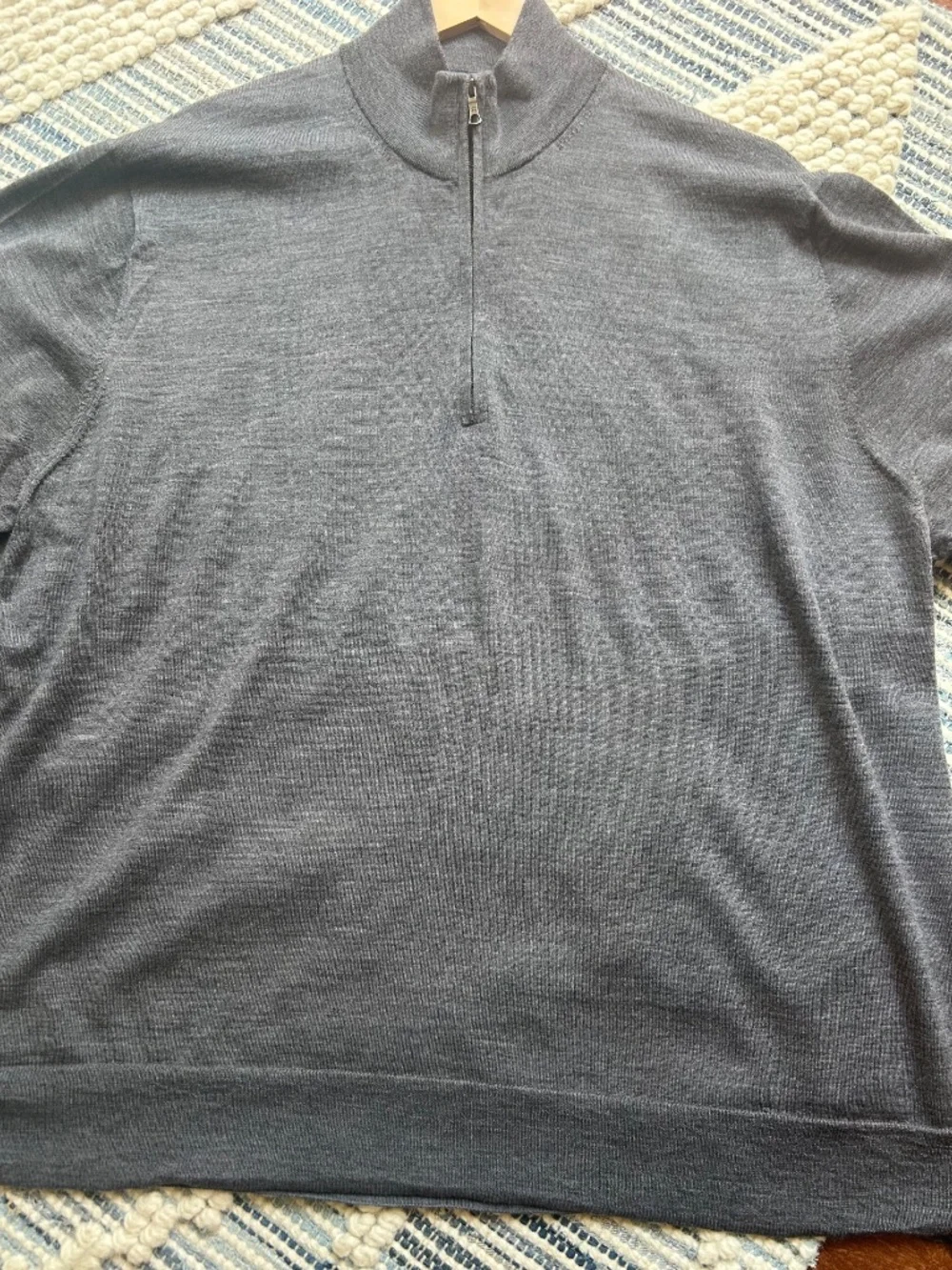 Brooks Brothers Men's Big & Tall Ultimate Merino Wool Quarter-Zip Sweater
